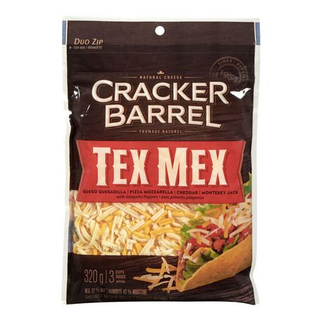 Cracker Barrel Tex Mex Shredded Cheese 320g