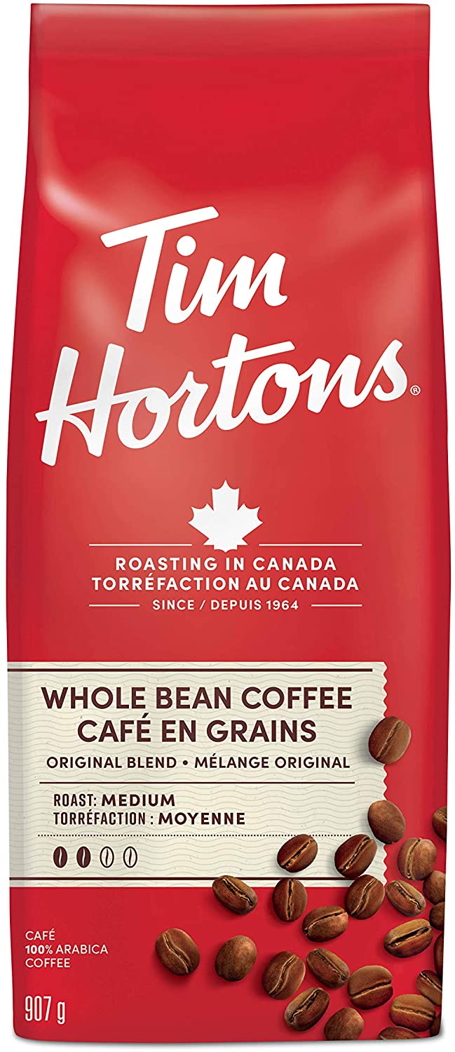 Tim Hortons Original Blend Whole Bean Coffee 907g