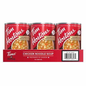 Tim Hortons Chicken Noodle Soup 6 x 540 ml