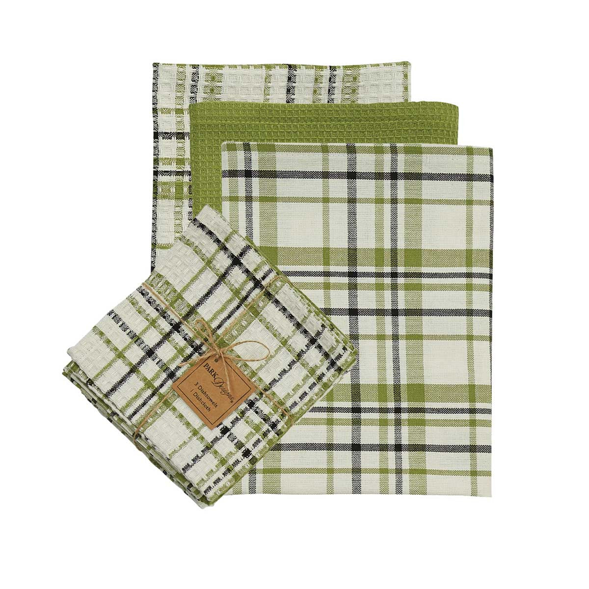 Park Designs 3 Dishtowels & 1 Dishcloth Set Timberline