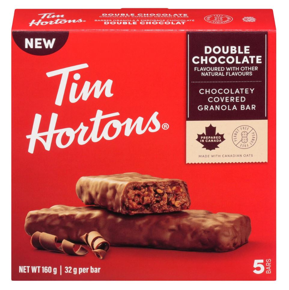 Tim Hortons Double Chocolate Granola Bar 5 x 32g