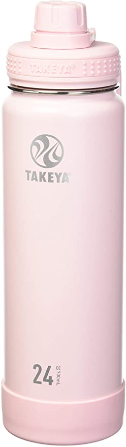 Takeya Blush Insulated Stainless Hydration Water Bottle  24oz