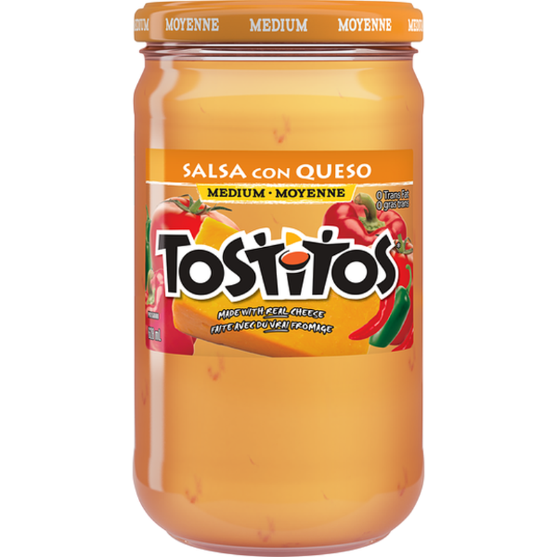 Tostitos Salsa Con Queso Medium Cheese Dip 628 ml