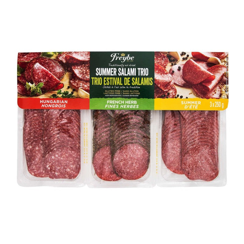 Freybe Signature Salami Trio  Deli Meat  3 x 250g