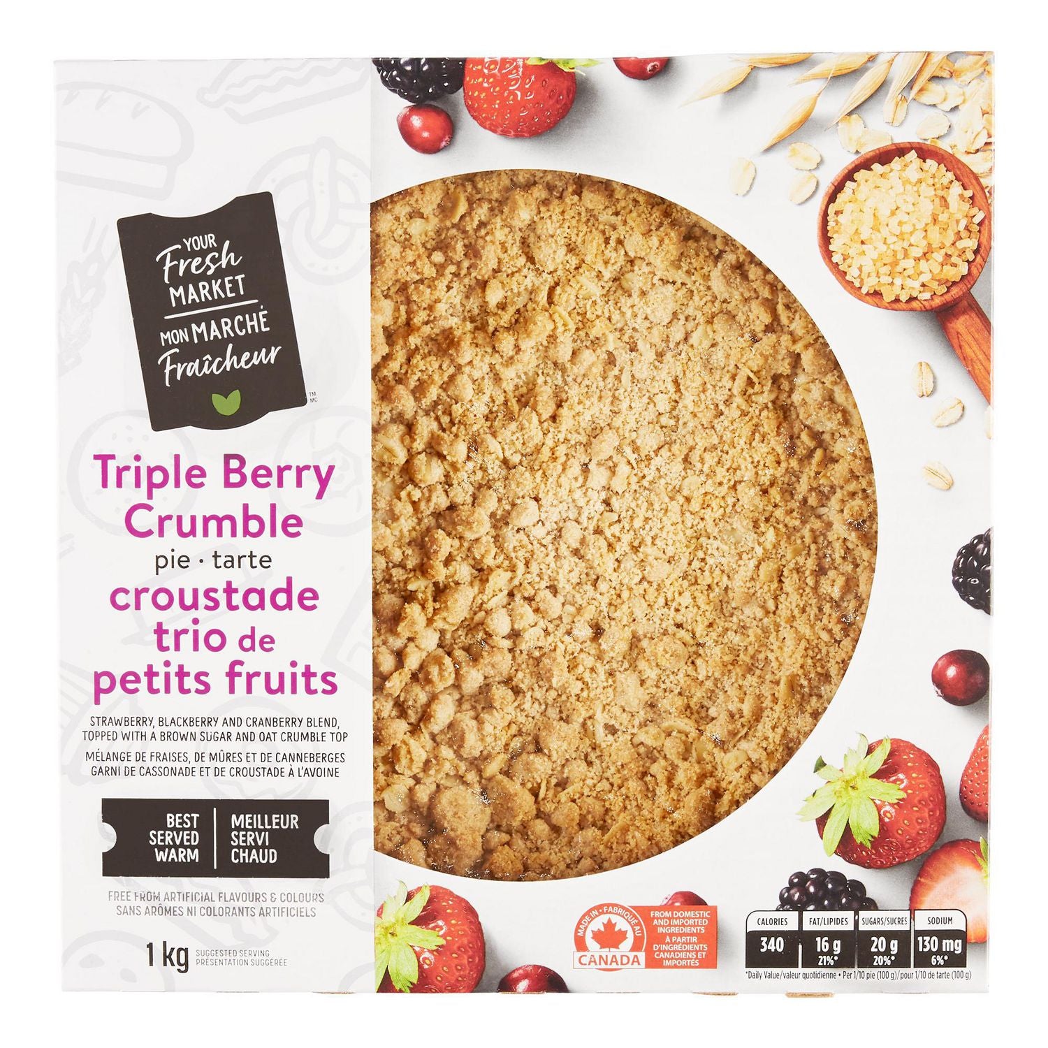 Fresh Market Triple Berry Crumble 1 kg