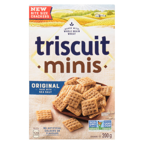 Triscuit Minis Original Sea Salt Bite Size Crackers 200g