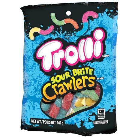 Trolli Sour Brite Crawlers Gummi Candies 142 g