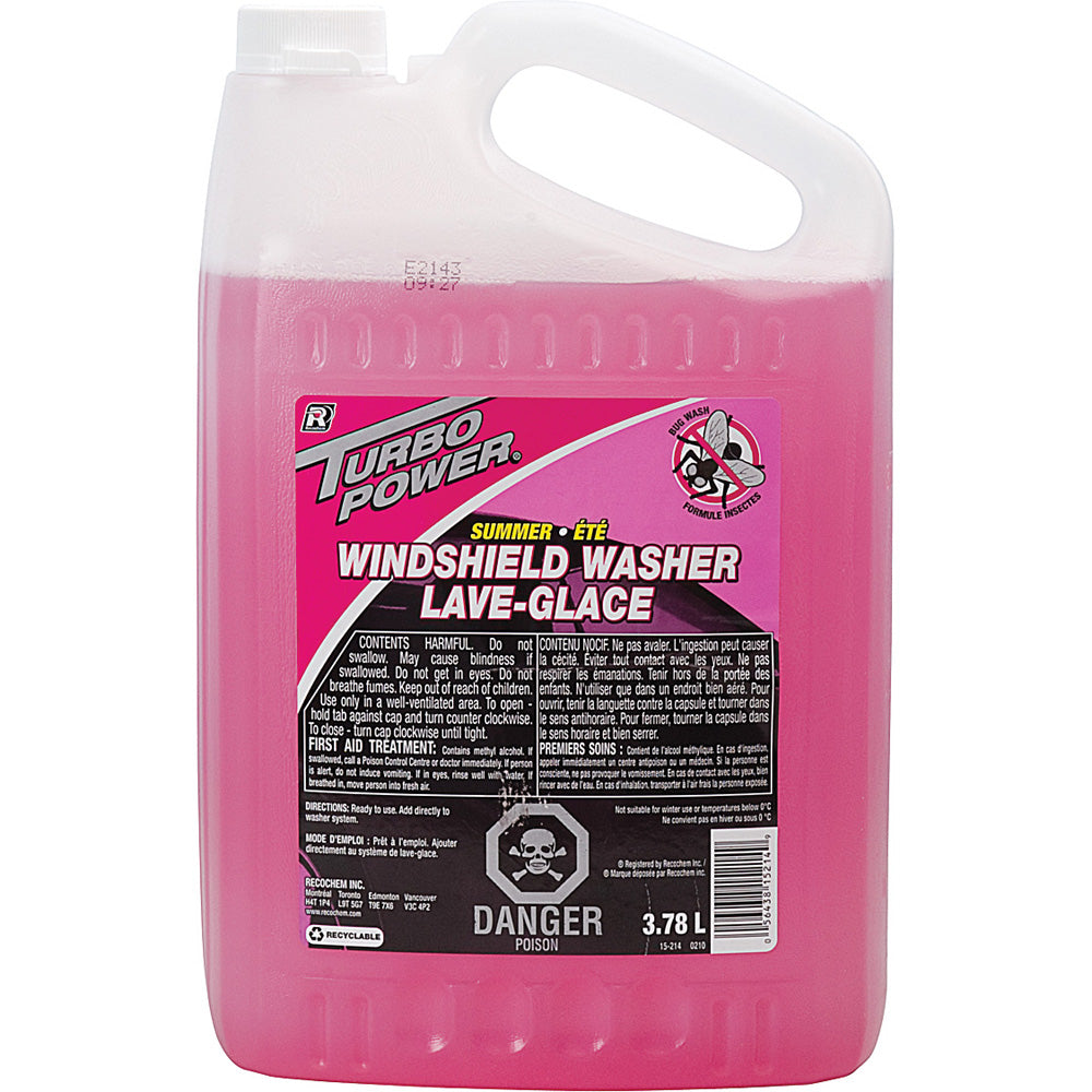 Turbo Power Summer Windshield Washer 3.78 L