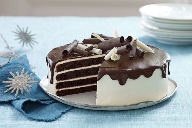 Tuxedo Chocolate Mousse Cake