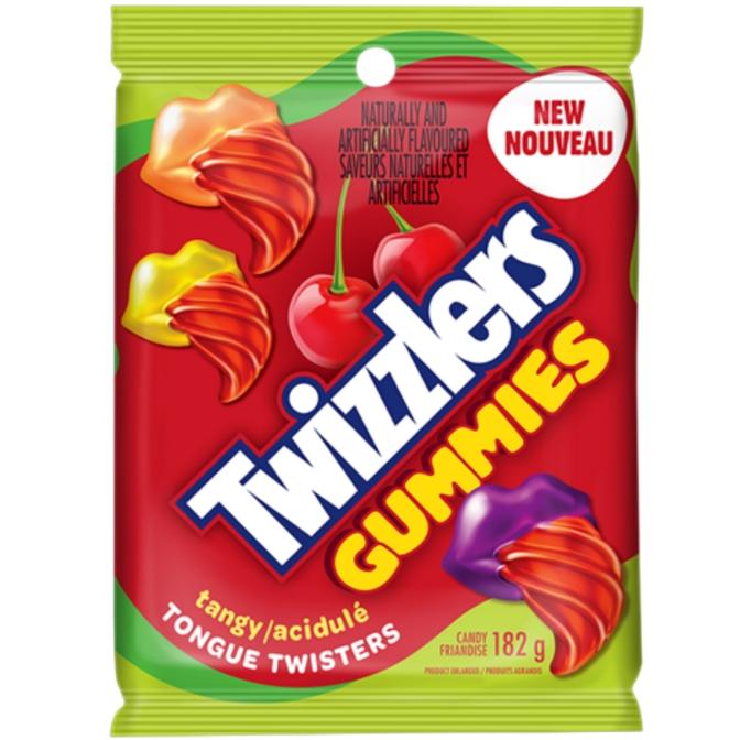 Twizzlers Gummies Tangy Tongue Twisters Candy 182g