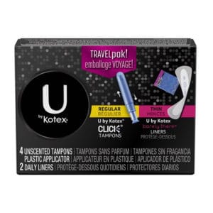 U by Kotex Regular Tampons Thin Liners 6ct