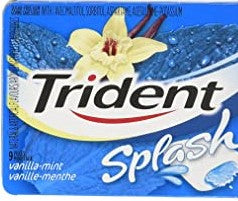 Trident Splash Vanilla Mint Sugar Free Gum 9ct