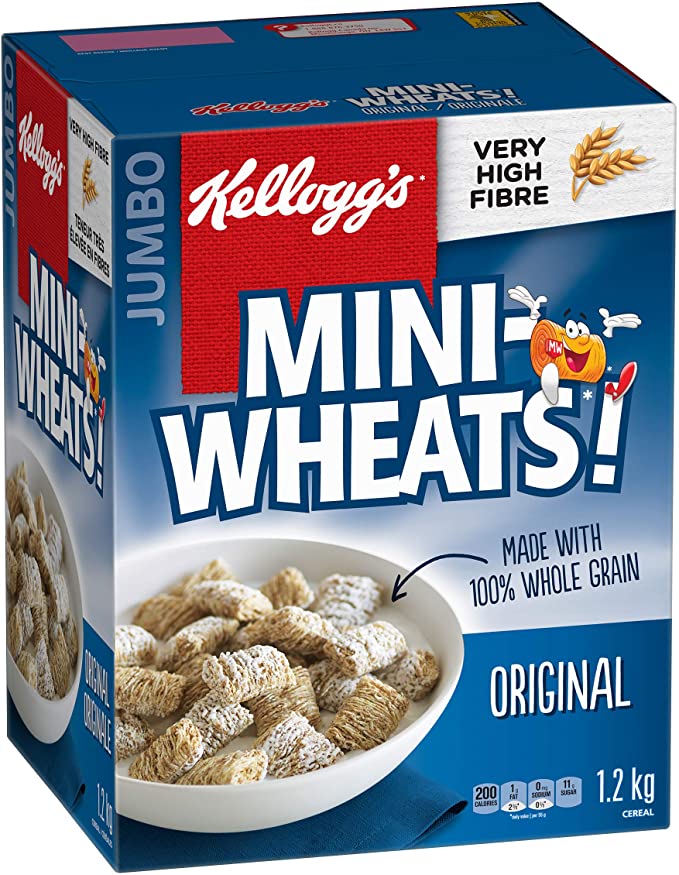 Kellogg's Jumbo Mini Wheats Cereal 1.2kg