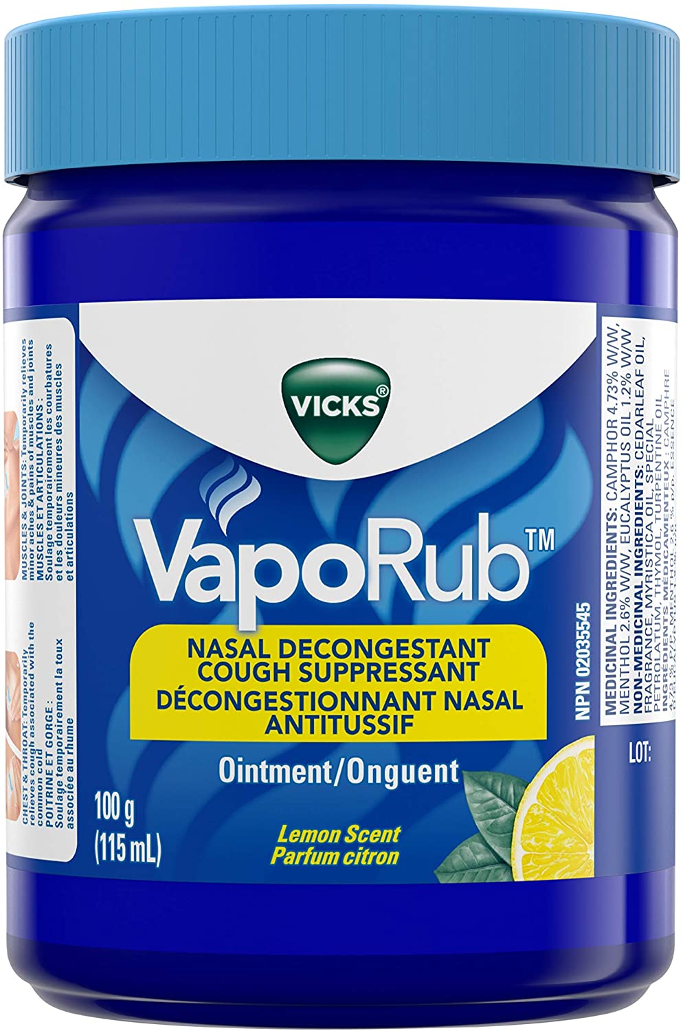 Vicks VapoRub Nasal Decongestant Ointment 100g