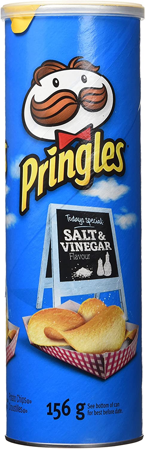 Pringles Salt & Vinegar Flavour Potato Chips 156g