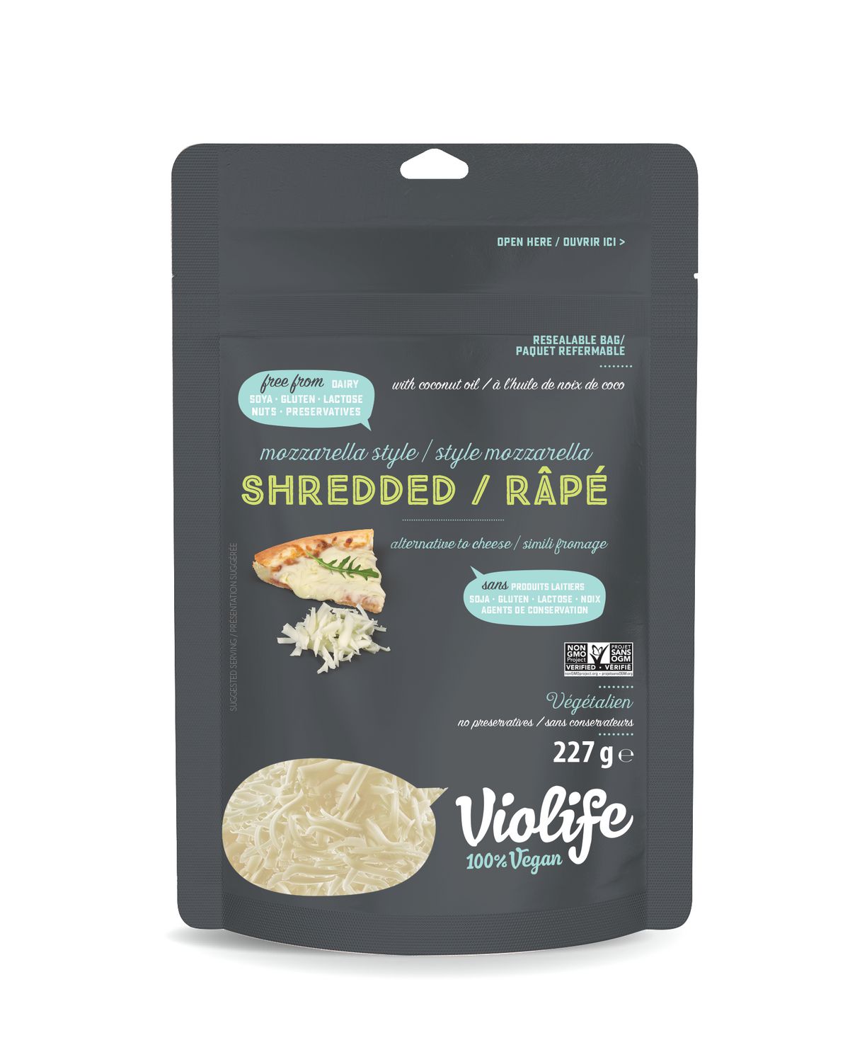 Violife Shredded Mozzarella Style Dairy Free Cheese 227g