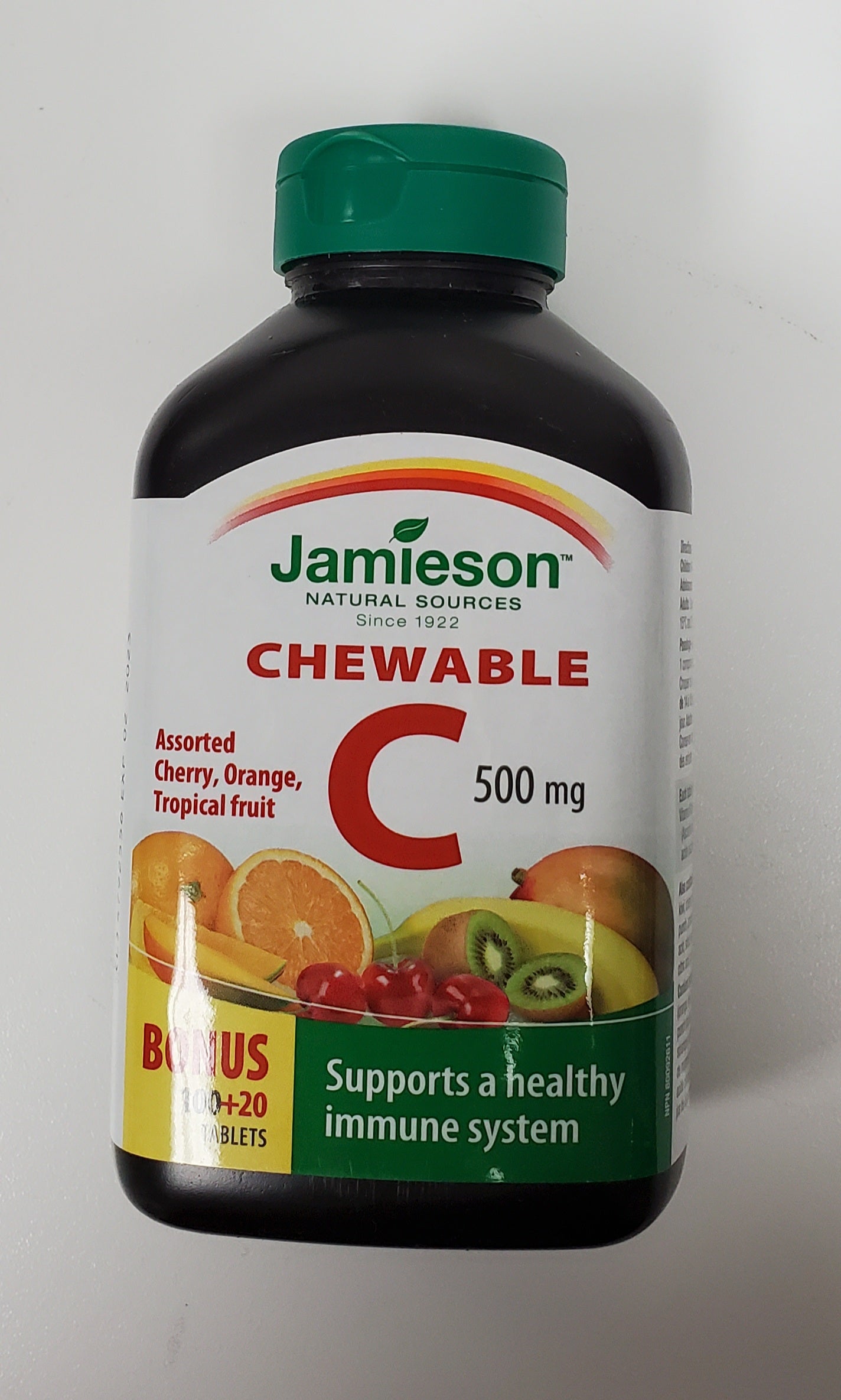 Jamieson Assorted Flavors 500mg Chewable Vitamin C 120ct