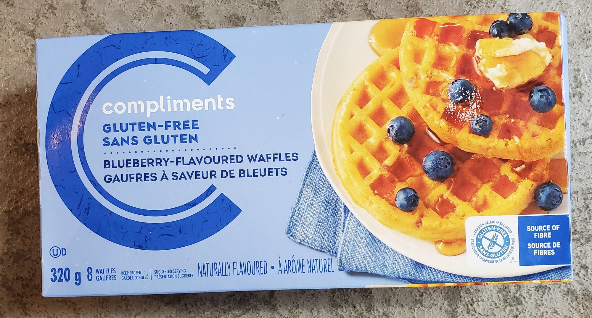 -Compliments Gluten Free Blueberry Waffles 320g