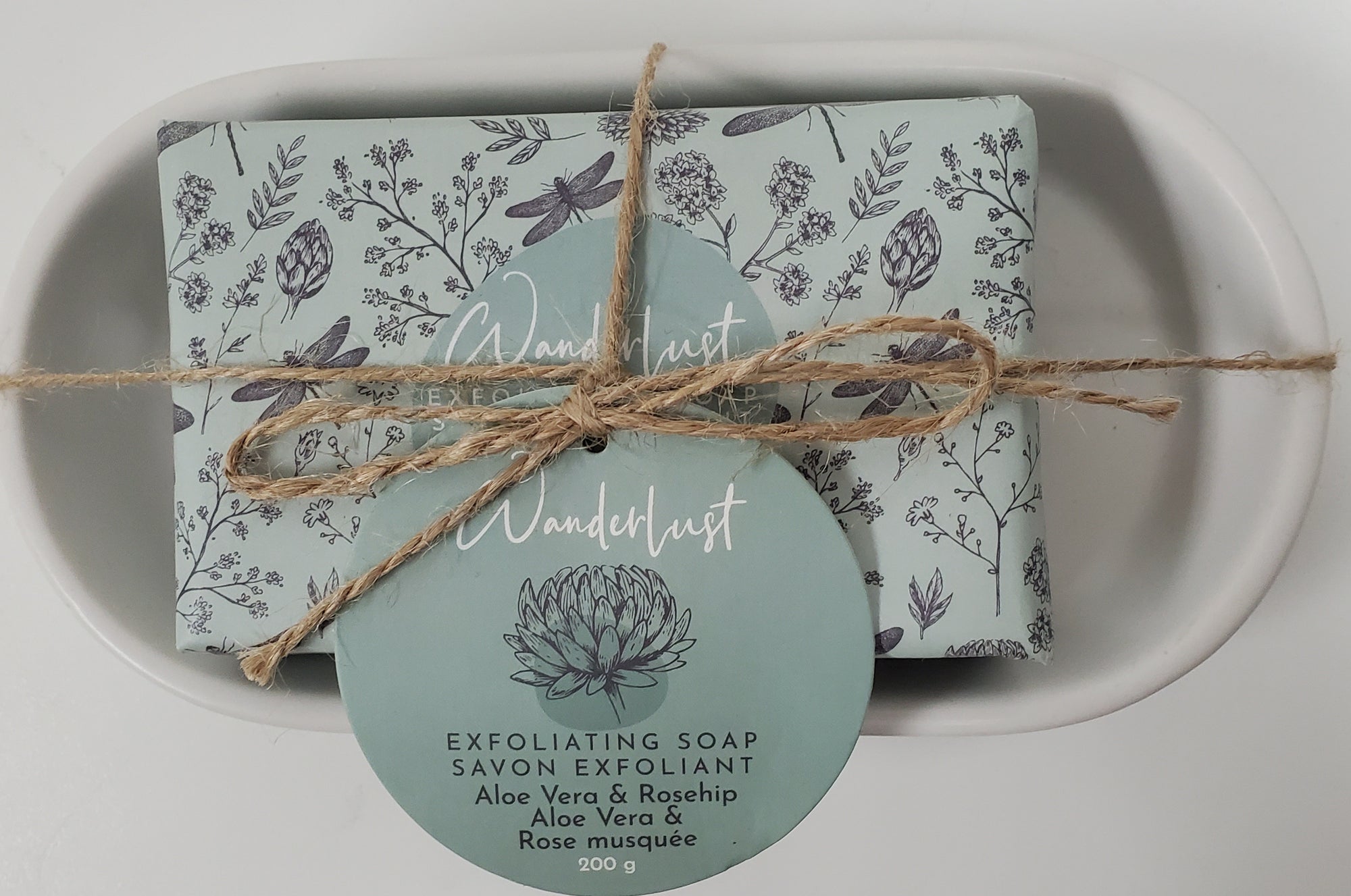 Wanderlust Aloe Vera & Rosehip Exfoliating Soap 200g