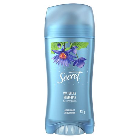 Secret Invisible Waterlily Scent Solid Deodorant and Antiperspirant 73 g