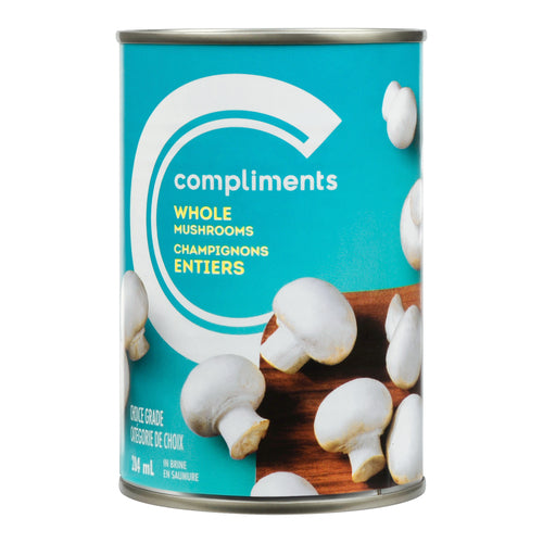 Compliments Whole Mushrooms 284ml