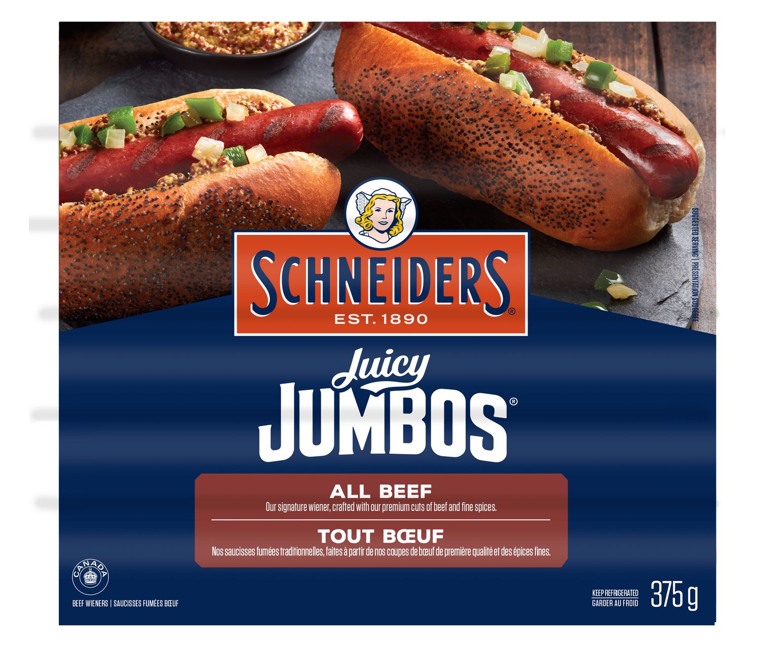 Schneiders Jumbo  Beef Wiener 375g