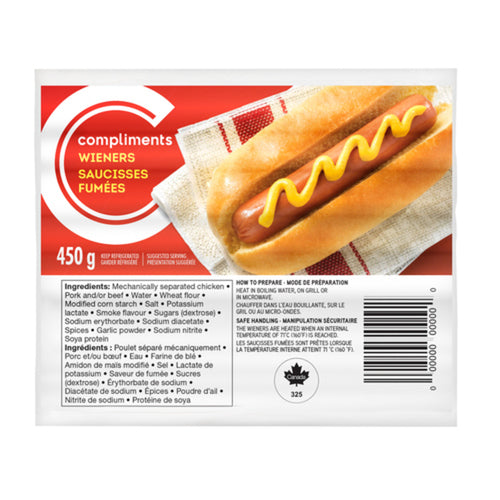 Compliments Wieners 450g