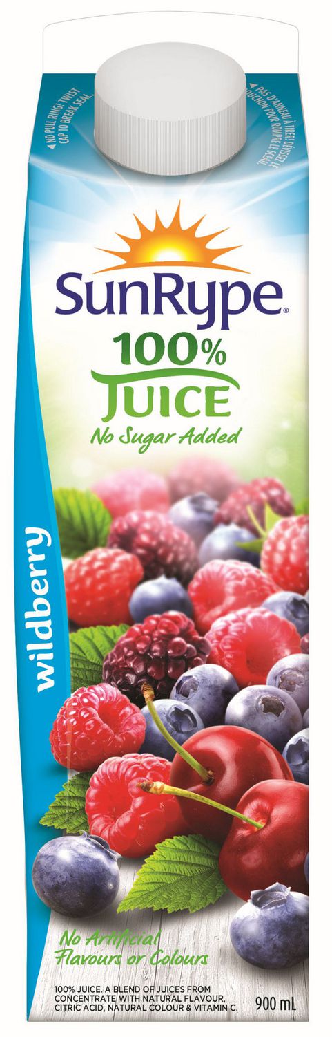 SunRype Wildberry / Berry Fusion 100%Juice 900ml