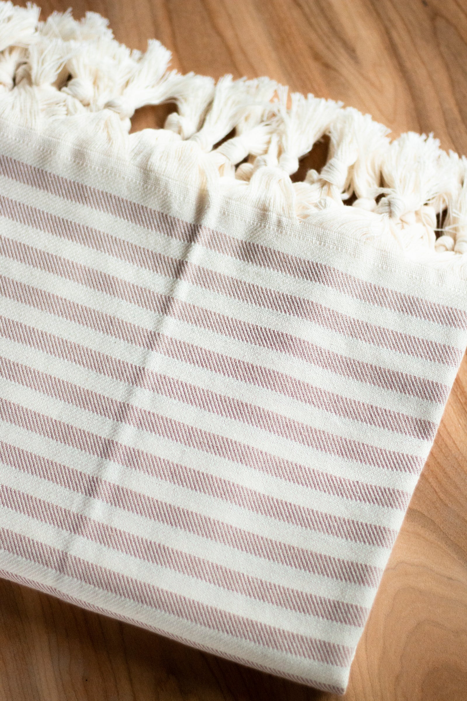 100% Organic Turkish Cotton Oversized Towel Willow Stripe