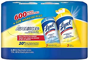 Lysol Advanced  Disinfecting  Wet Wipes 6 x 80ct