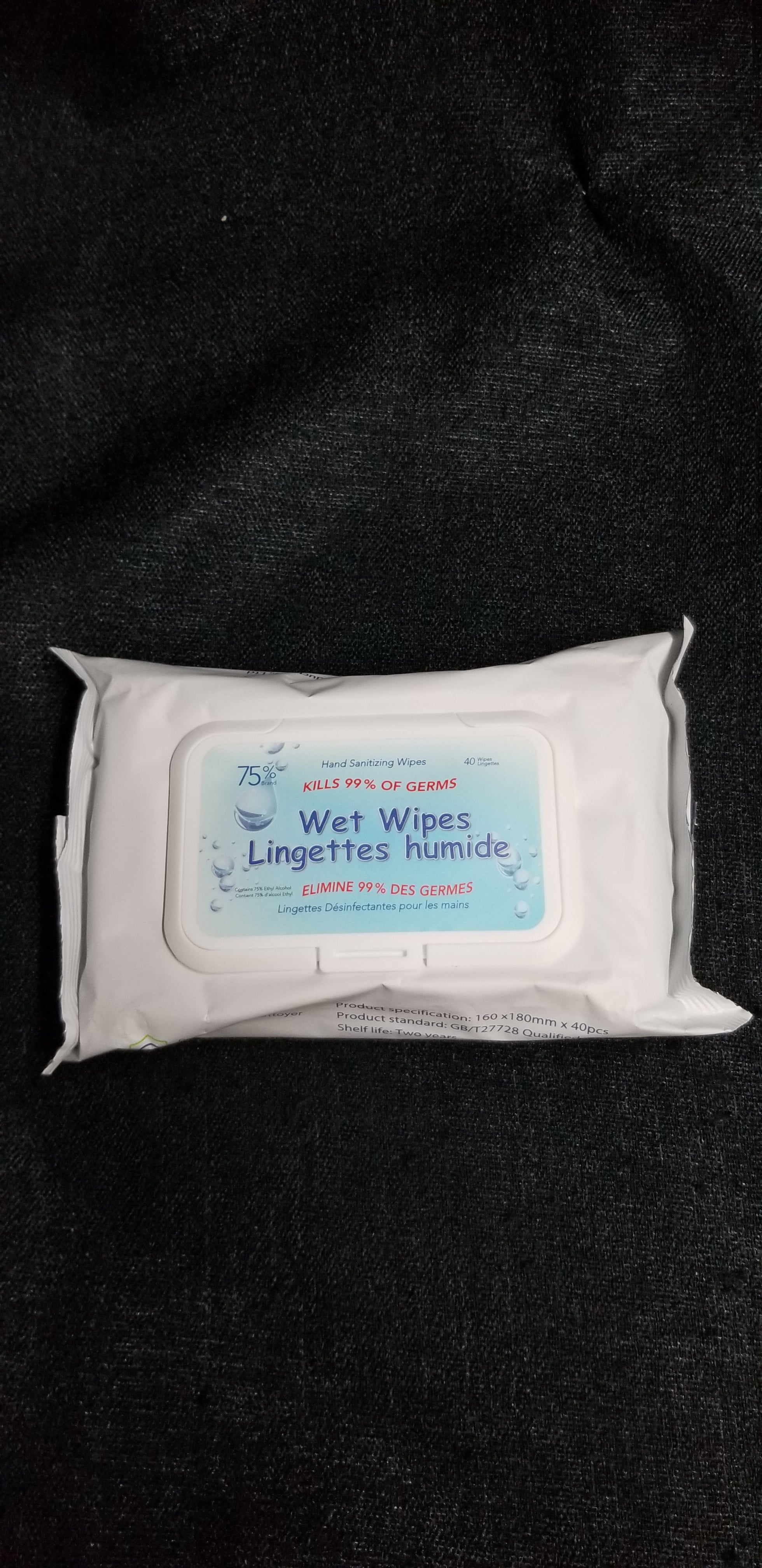 Hand Sanitizing Wet Wipes 40ct