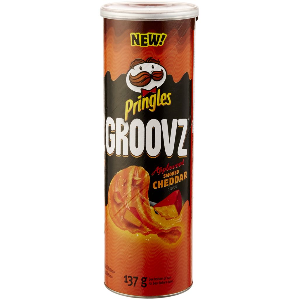 Pringles Groovz Applewood Smoked Cheddar  137g