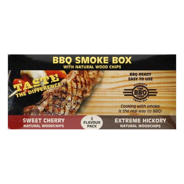 The Bbq Chef Bbq Smoke Box Sweet Cherry/Extreme Hickory Natural Woodchips