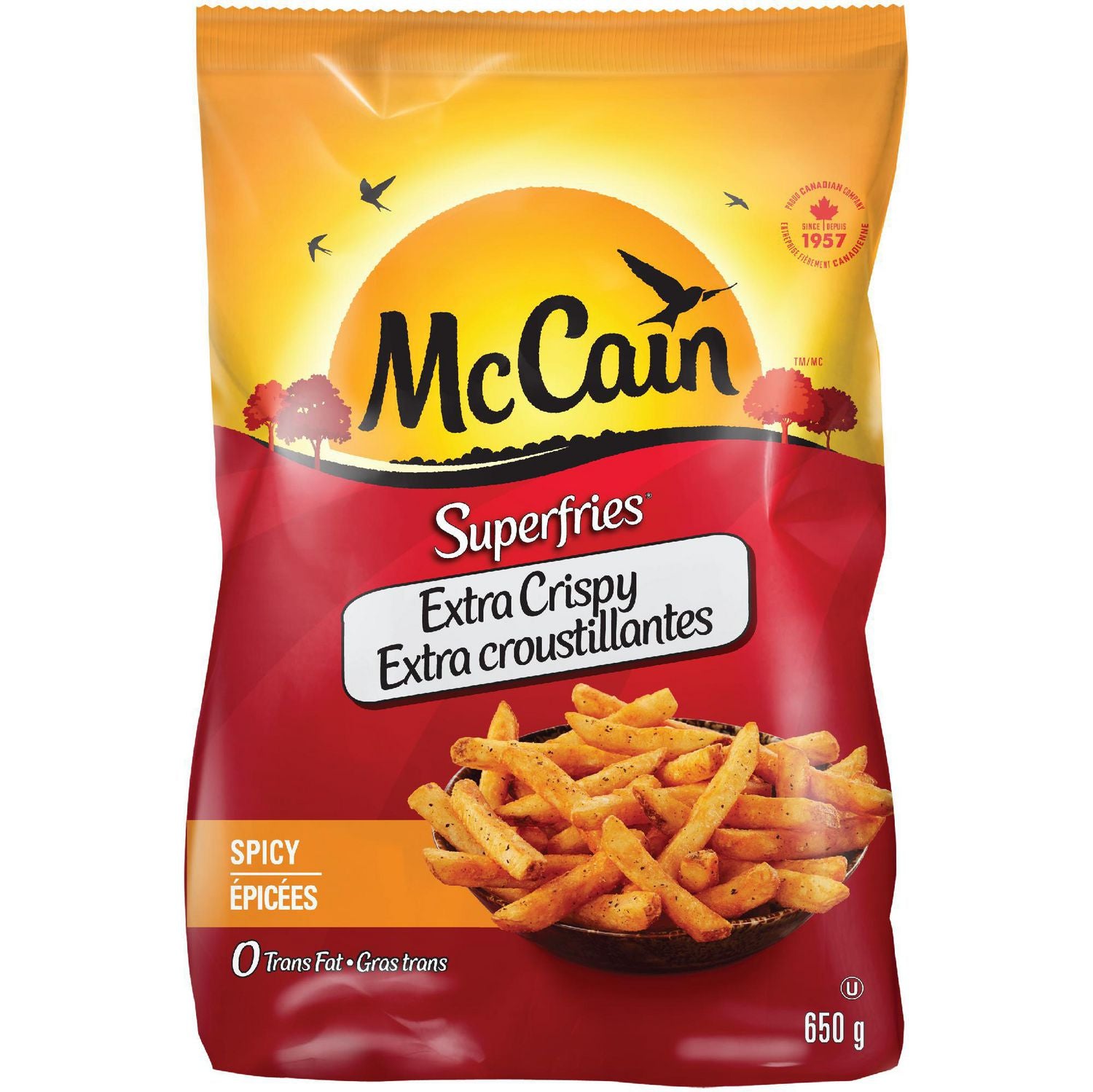 McCain Superfries  Extra Crispy Spicy Fries  650g