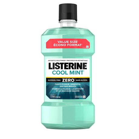 Listerine Cool Mint Zero Antiseptic Mouthwash 1L